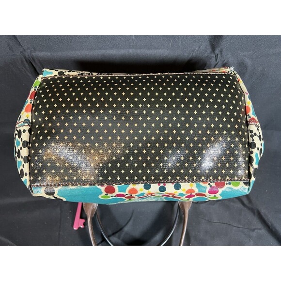 FOSSIL Bright Multi Color Key-Per‎ Purse Bohemain Dot Whimical-EUC - Picture 11 of 14